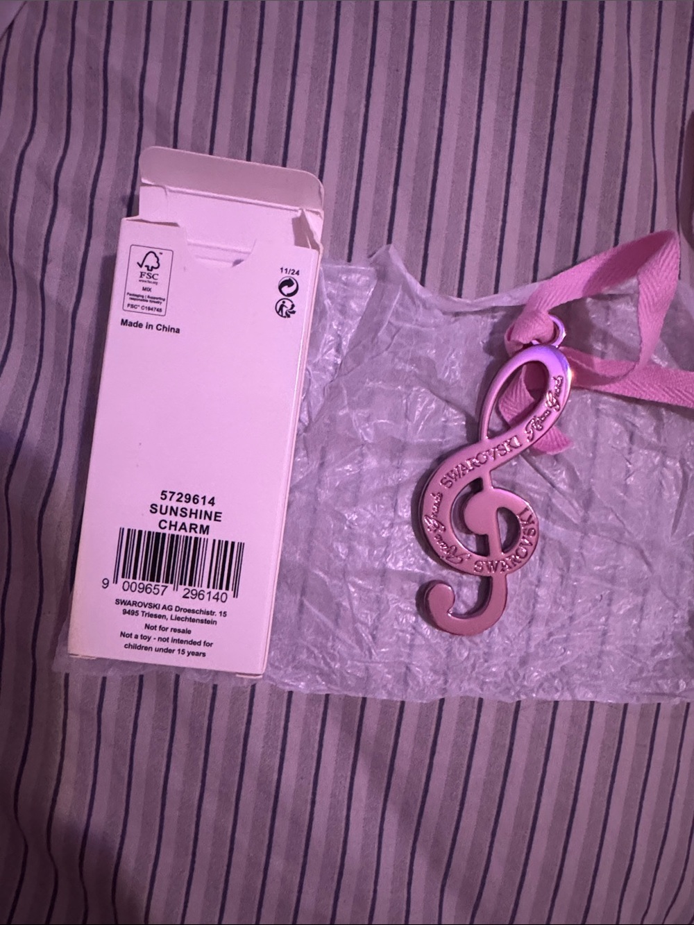 LIMITED EDITION RARE SWAROVSKI ARIANA GRANDE BAG CHARM